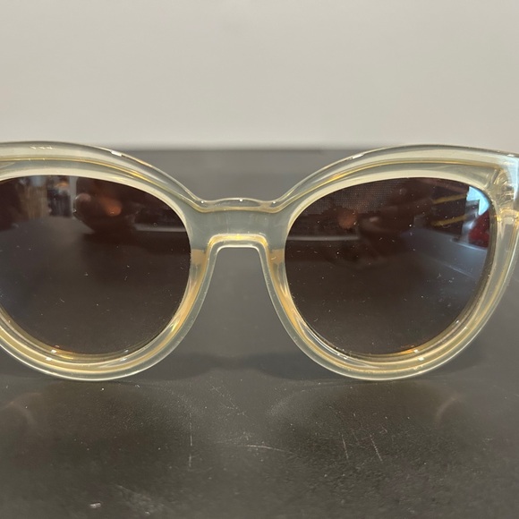 Diane Von Furstenberg Cream Cat-Eye Sunglasses main image 7